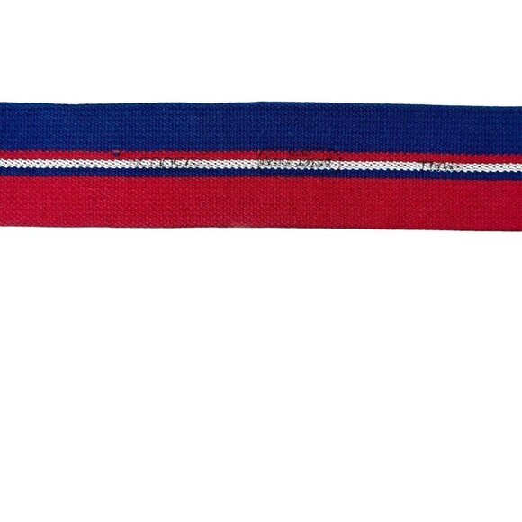 Peter Max Vintage 70s Pop Art Alphabet Belt Enamel Canvas Signed Blue Red Retro - Picture 8 of 14